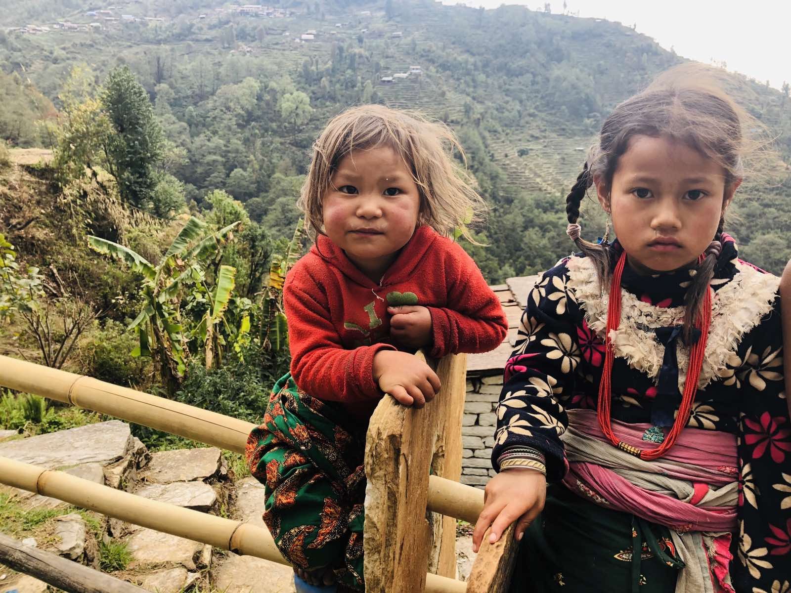 Children In Mountain Annapurna